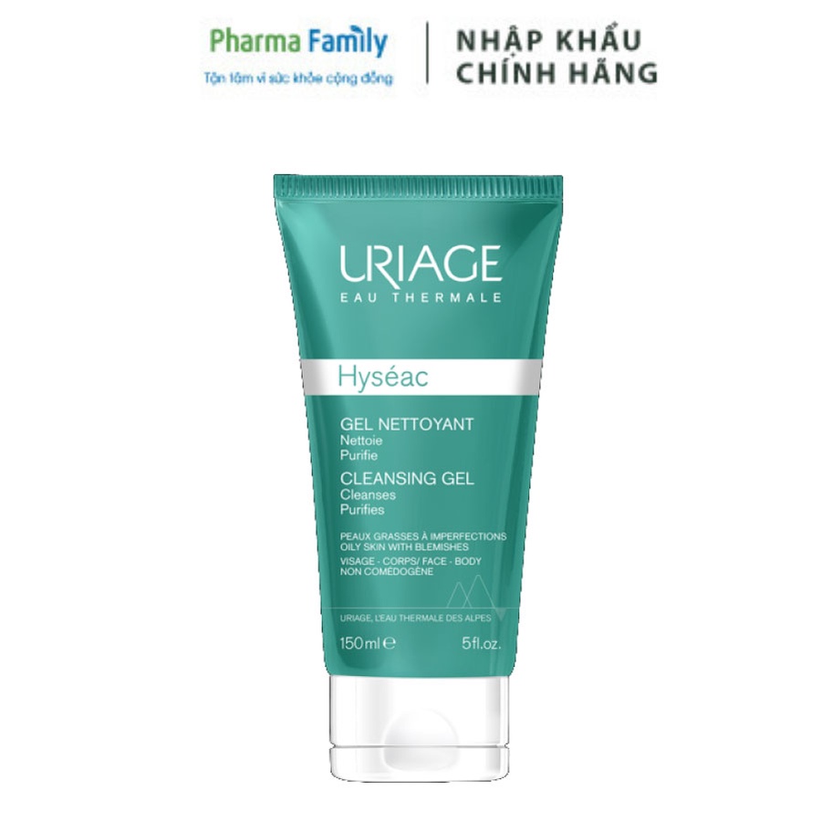 Sữa Rửa Mặt Cho Da Dầu, Mụn URIAGE HYSÉAC GEL NETTOYANT 50ml/150ml
