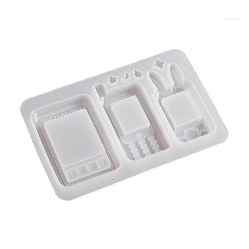 Khuôn Silicon Làm Móc Khóa / Điện Thoại Hình Chú Thỏ Nhỏ DIY