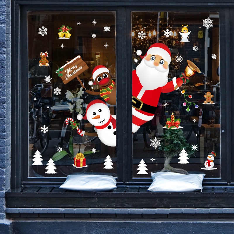 Decal dán tường , dán kính trang trí chào Noel - Giáng sinh