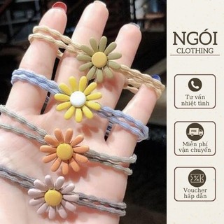 Dây buộc tóc hoa cúc nhiều màu ,giao ngẫu nhiên