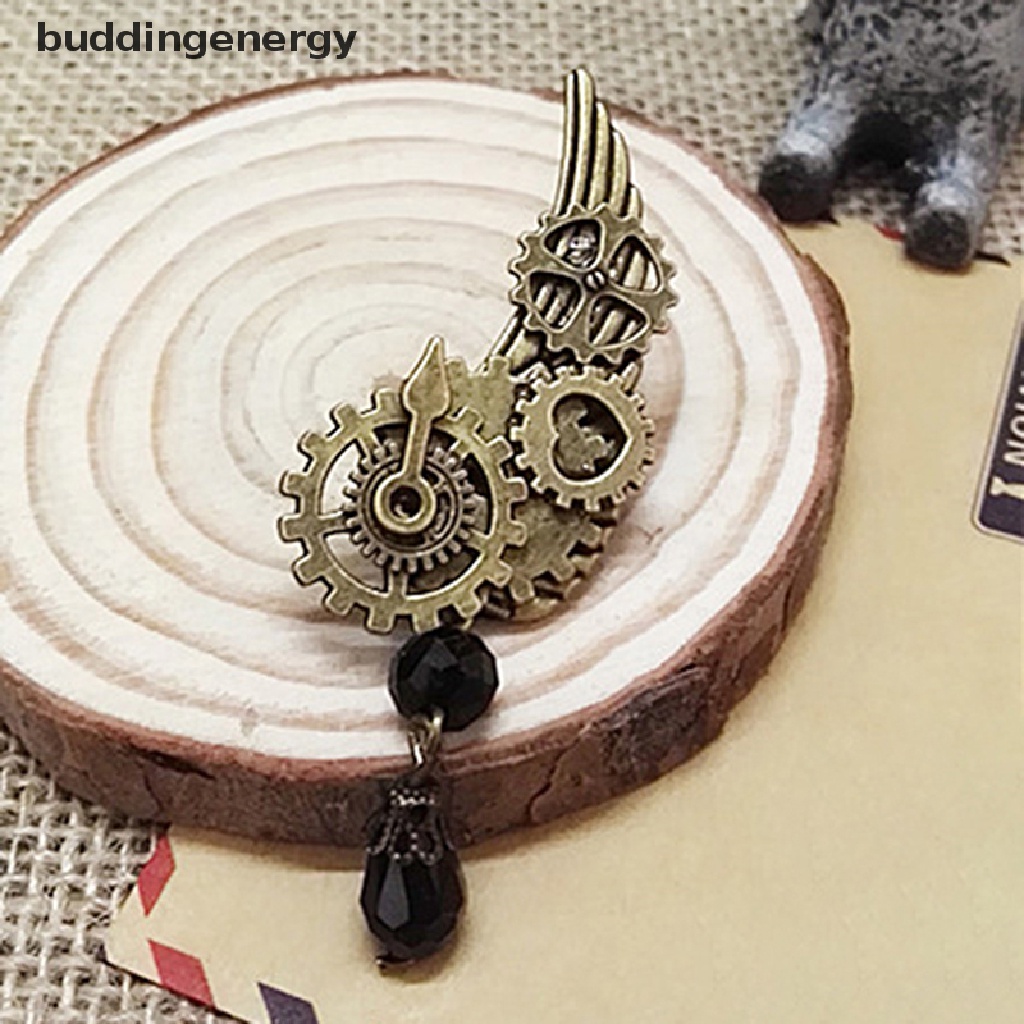 Ghim Cài Áo Hình Đôi Cánh Bánh Răng Steampunk Phong Cách Punk Gothic Cổ Điển Cho Nam Và Nữ