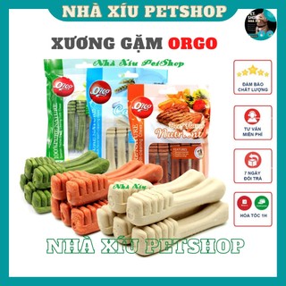 Xương Gặm Orgo Cho Chó Sạch Răng, Thơm Miệng, Bổ Sung Canxi Hình Bàn Chãi - Nhà Xíu PetShop