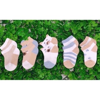 [Chọn màu] Set 5 tất vớ lưới sơ sinh cho bé 0-2 tuổi