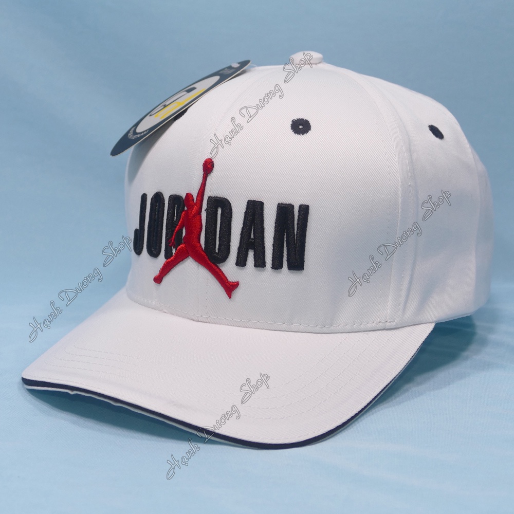 Nón kết nam nữ mũ lưỡi trai JD thêu hình người tập thể thao chất liệu vải kaki thoáng mát, có khóa gài cao cấp