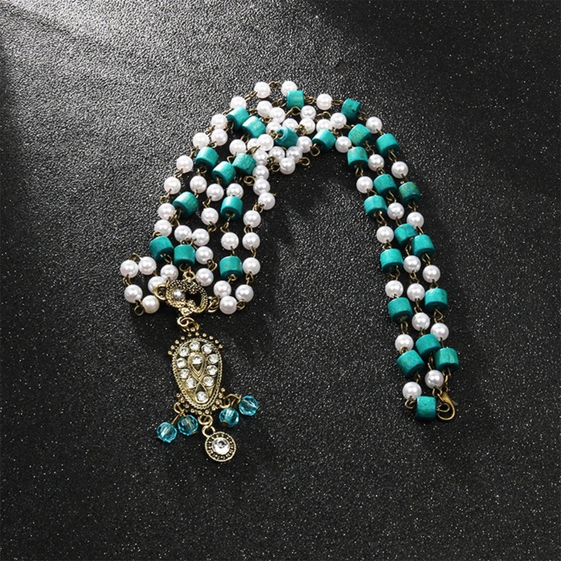 Dây Chuyền Chuỗi Ngọc Trai Phong Cách Boho