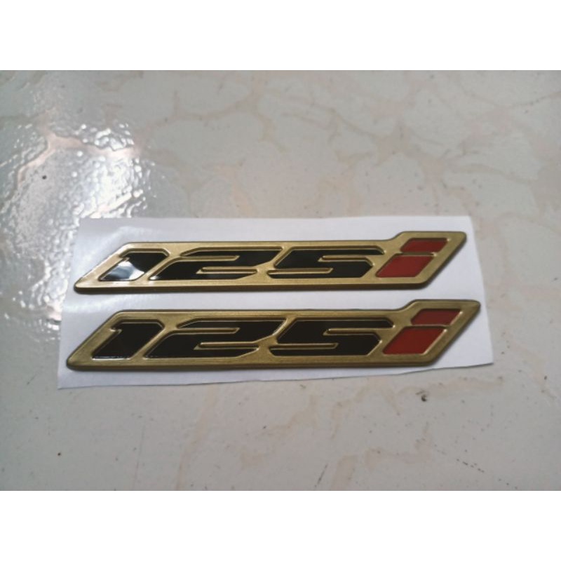 Bộ chữ nổi 125 i màu vàng new