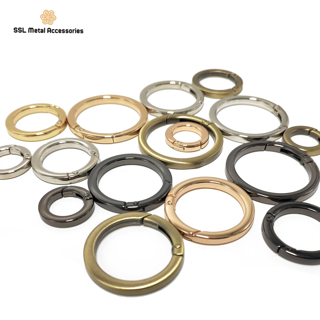 Khoen đồng cao cấp thời trang mới nhiều kích thước cho phụ kiện móc khóa YL-076 16mm/25mm/32mm/38mm