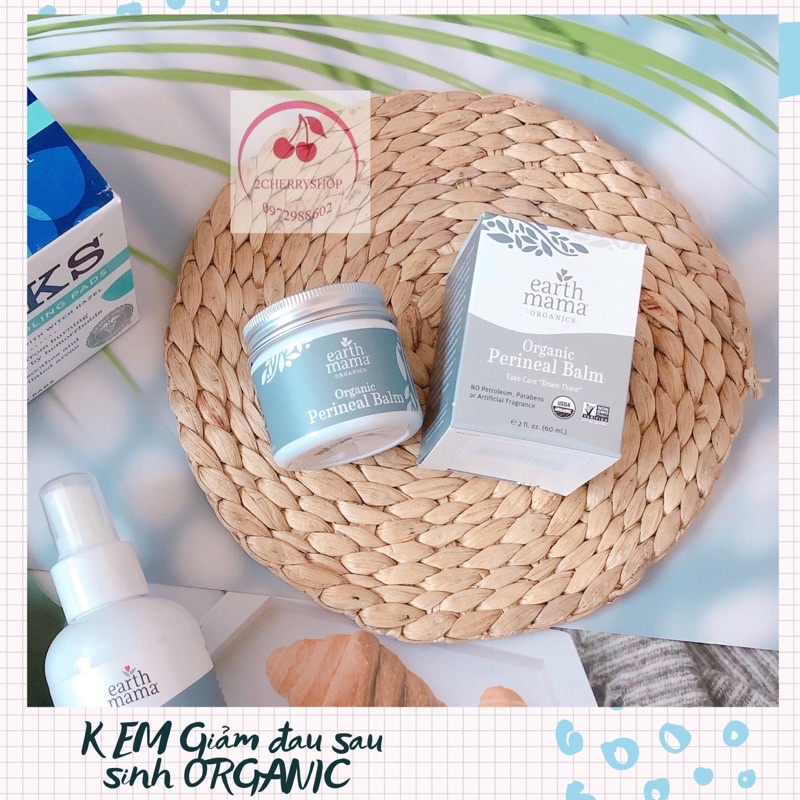Kem giảm đau sau sinh Earth Mama Organic Perineal Balm 60ML [1/26]