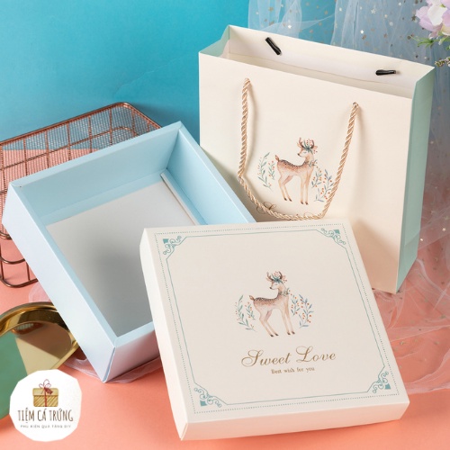 Combo Hộp & Túi Đựng Quà INIS HƯƠU SAO, Sang Trọng - Ý Nghĩa, Quà 14/2 - 8/3 - 20/10 - Kỷ niệm - Tiệm Cá Trứng