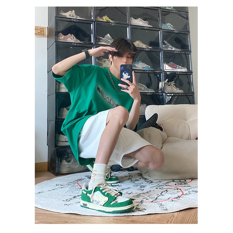 Giày Cat and Sofa Chính Hãng 🔴SIMPLE SNEAKER🔴 Giày Cat Sofa Rose Green - Cream White Phong Cách Dunk Low AC227