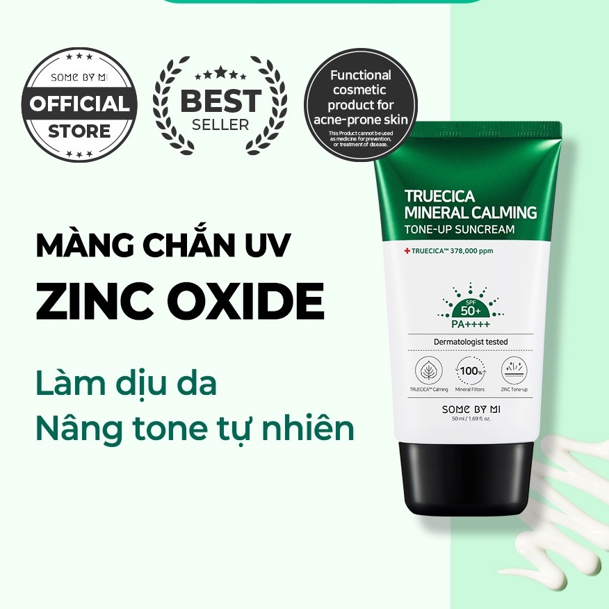 Kem Chống Nắng Nâng Tông Da SOME BY MI Truecica Mineral Calming Tone-up Suncream SPF50+ PA++++ 50ml- Dr Thêm