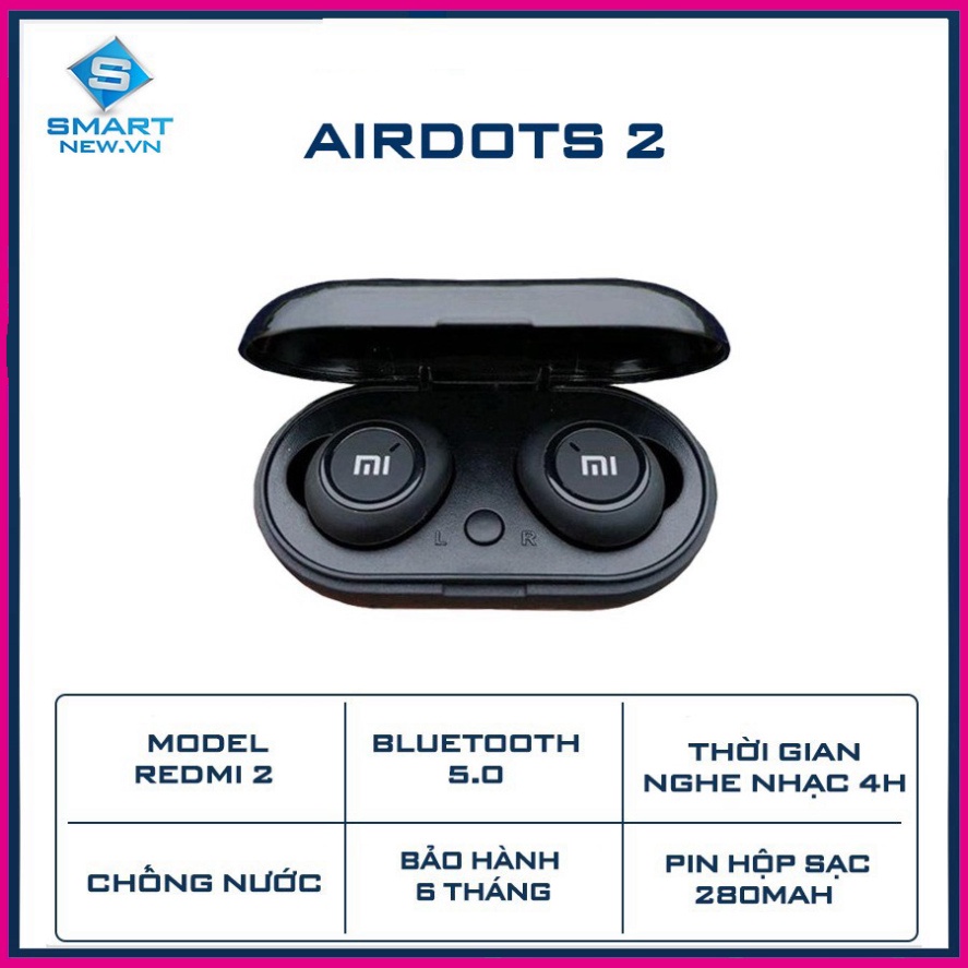 Tai nghe Bluetooth không dây TWS - Bluetooth 5.0 - Chống nước IPX4 free ship toàn quốc