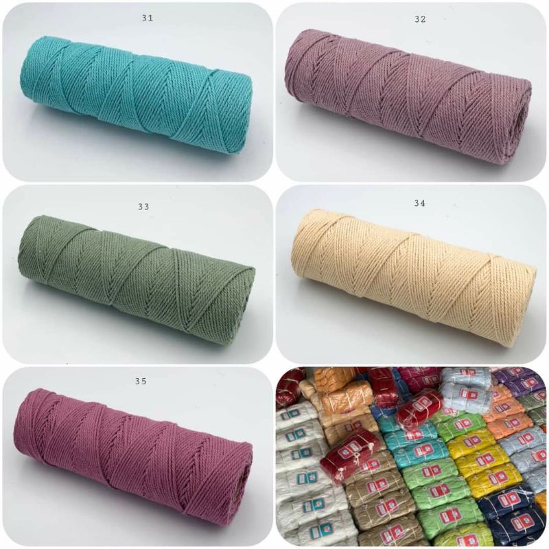 Sợi Cotton Thái Siêu Bền Móc Nón, Túi Vid..