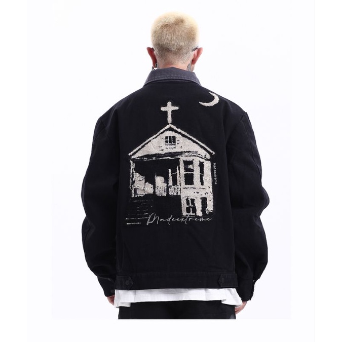 Áo khoác trucker BLACK AIR retro-vintage