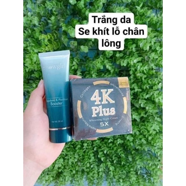 Kem 4k plus và serum vi tảo biển Thái Lan