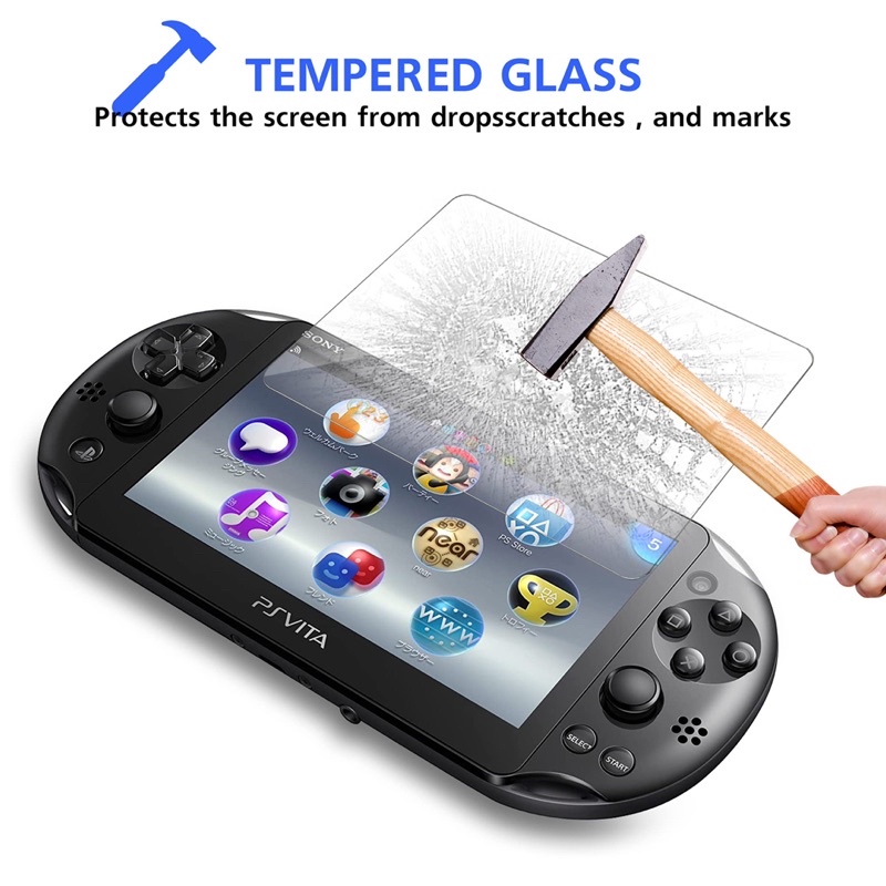 Tấm dán kính cường lực psvita 2000 hãng gametech dán màn hình Psvita2000 xịn dán bảo vệ máy PSVITA200