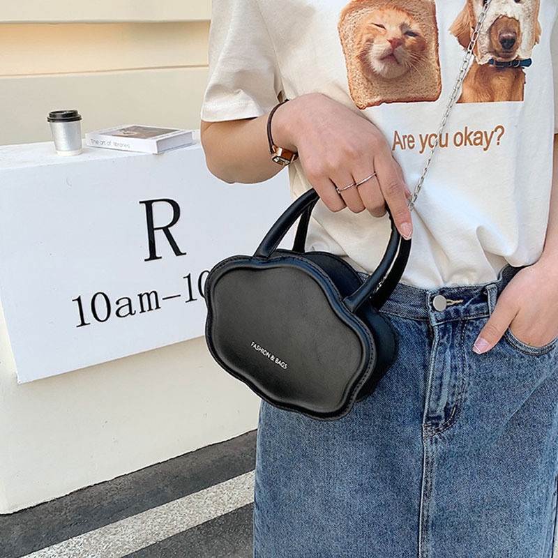 Mischa Túi Đeo Chéo Vai Bằng Da PU Màu Trơn Thời Trang Dễ Phối Đồ