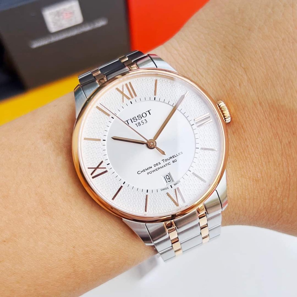 Đồng hồ nam chính hãng Tissot Chemin des Tourelles Automatic T099.407.22.038.01- Máy cơ tự động - Kính Sapphire