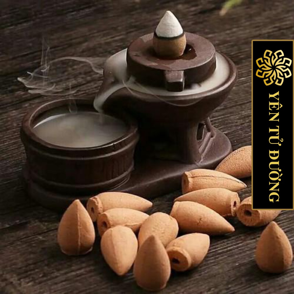 1 Nụ trầm hương mix quế YÊN TỪ ĐƯỜNG không hóa chất đốt Lư Hương Thác khói