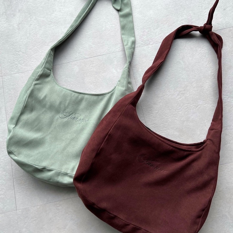 Túi Buộc Dây “Bow Tie Tote Bag” Vải Nhung