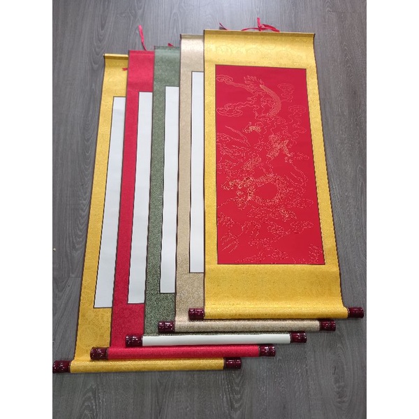 Biểu viết thư pháp bo lụa kích thước 40x100cmGiá 70k/1 tờ