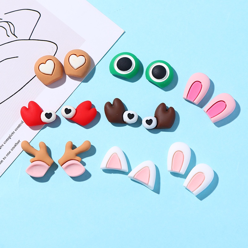 Charm Slime - Charm Hình Tai Thỏ, Tai Gấu Trang Trí Ốp Lưng Điện Thoại (C009)