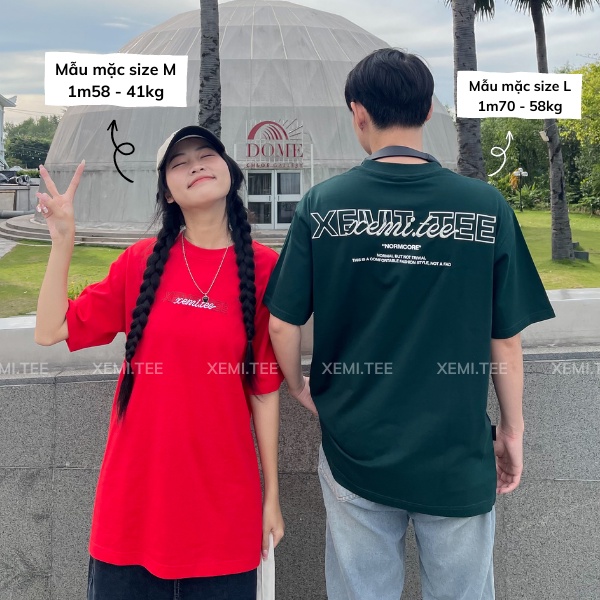 Áo thun local brand Xemi.tee form unisex dòng Signature Tee ver 1.0 giá rẻ màu xanh
