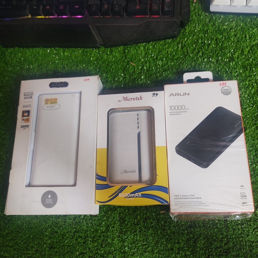 Pin sạc dự phòng nhiều loại, nhiều dung lượng 20000mah 6600mah 10000mah