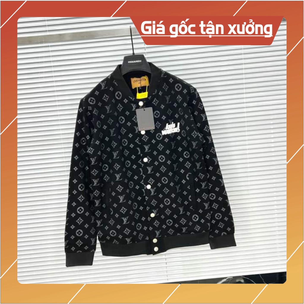 Áo Khoác LV Loui Mã Mới ❤ Áo Bomber Nỉ Dáng Rộng cứng cáp DH56 vdsưdf