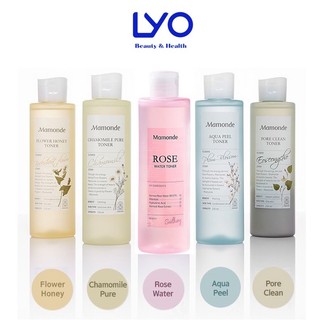 Nước hoa hồng Mamonde diếp cá Pore Clean Centella rau má Aqua Peel hoa mận Chamomile hoa cúc Rose Water Toner 250ml
