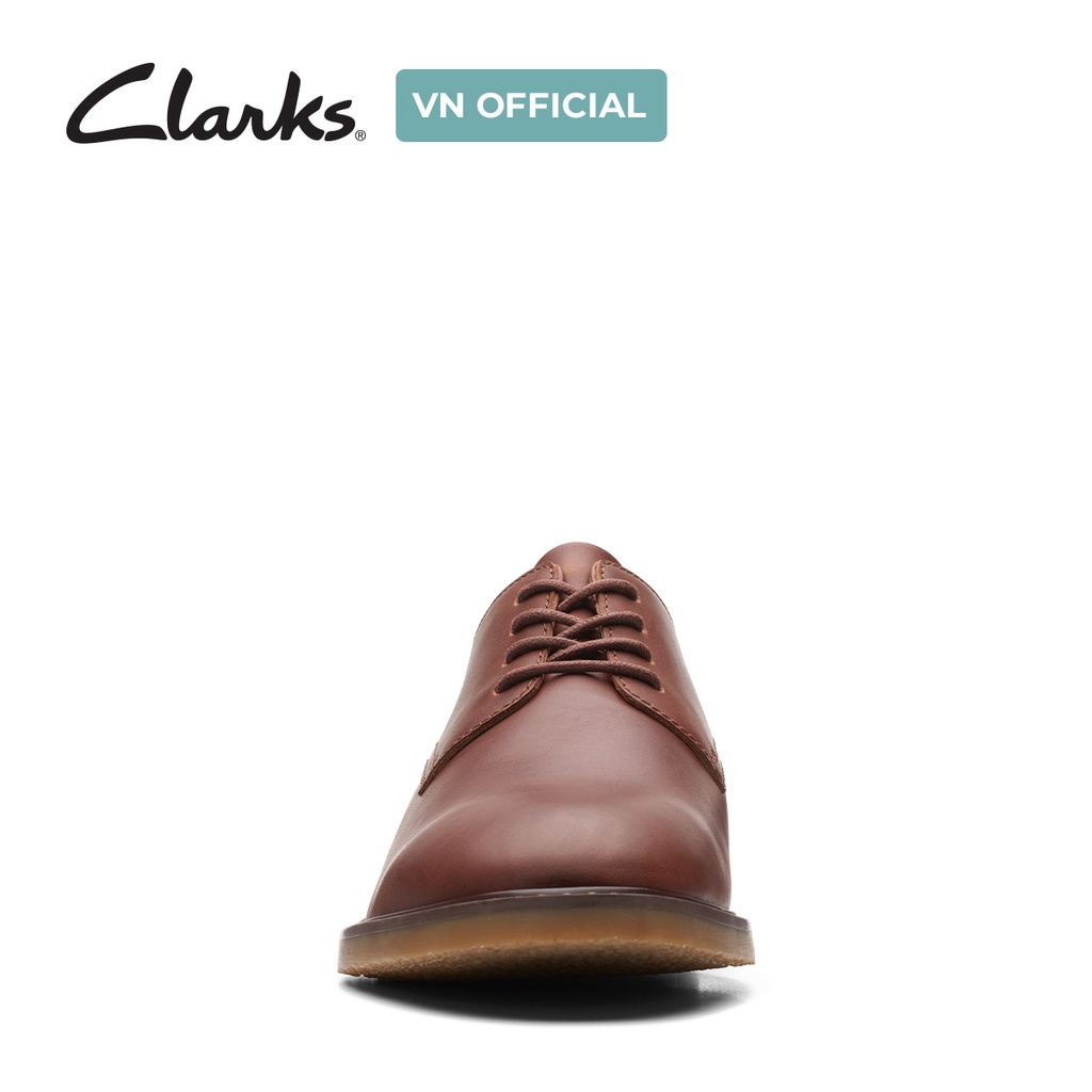 Giày buộc dây Tây Da Nam Clarks Jaxen Low màu Tan