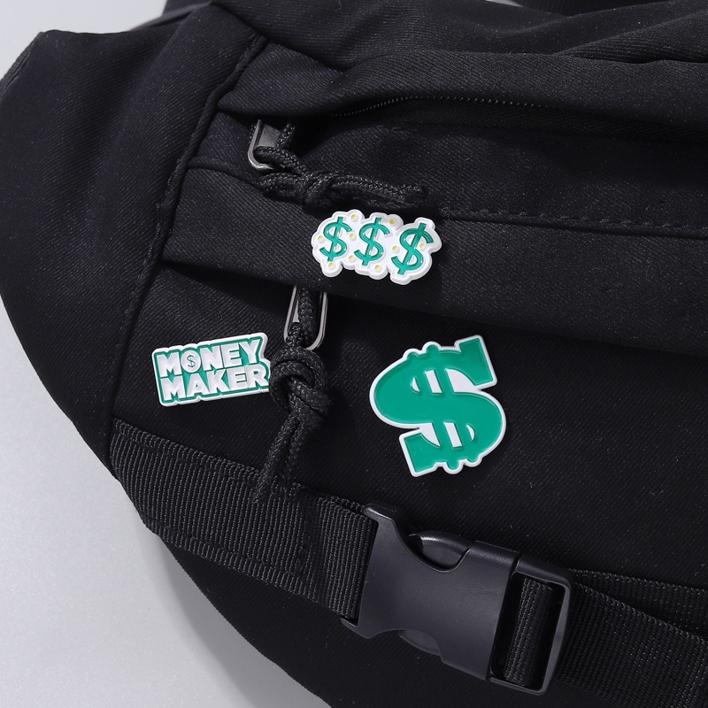 Ghim Cài Áo Hình Tờ Tiền Sáng Tạo