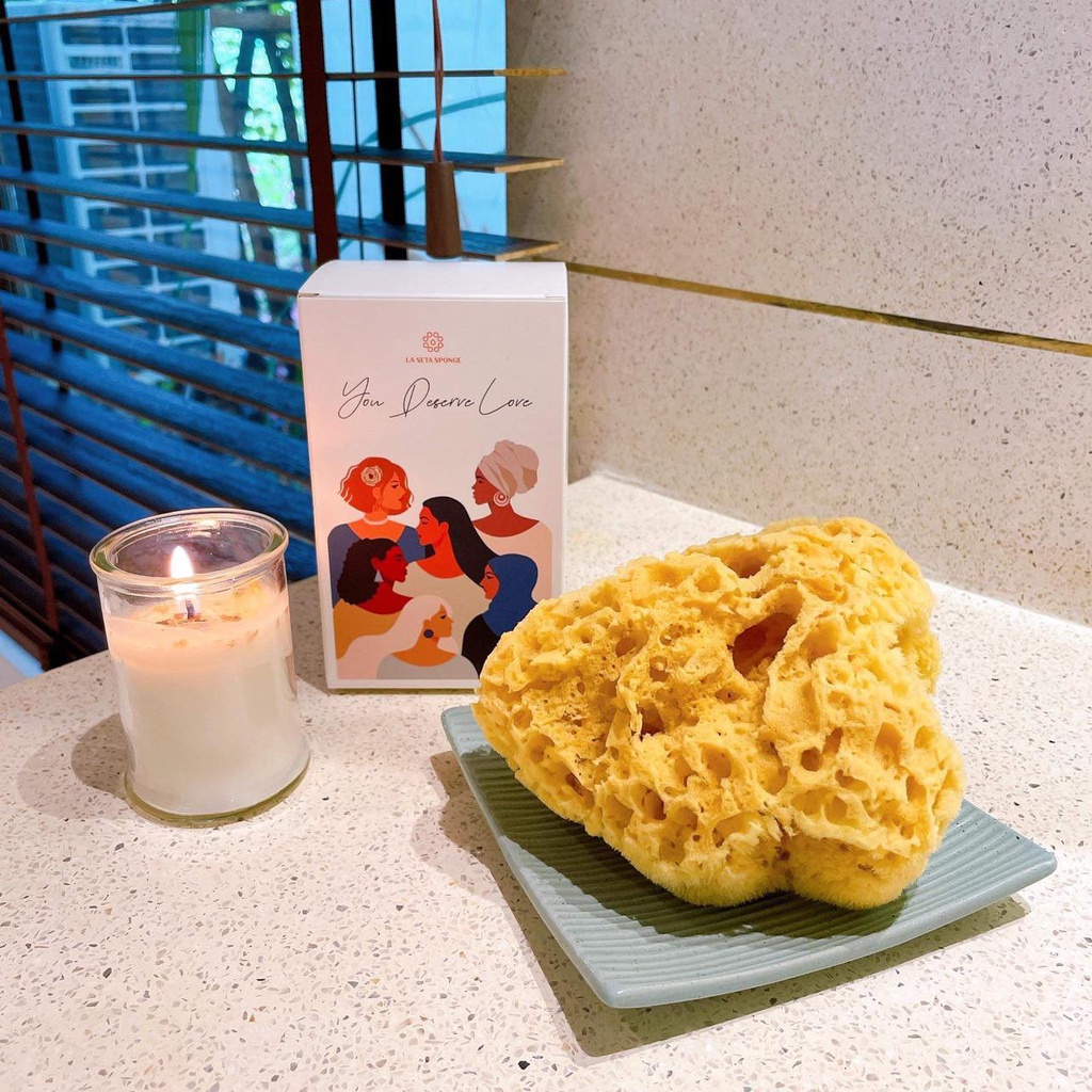 Bọt Biển Tắm Gội 100% Thiên Nhiên_YELLOW FLORIDA