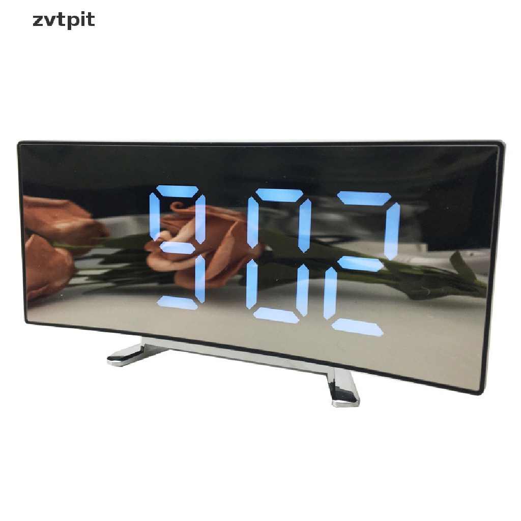 Đồng Hồ Báo Thức Điện Tử Màn Hình Led Cong Kỹ Thuật Số 7 Inch Để Bàn Kỹ Thuật Số Lớn DSF