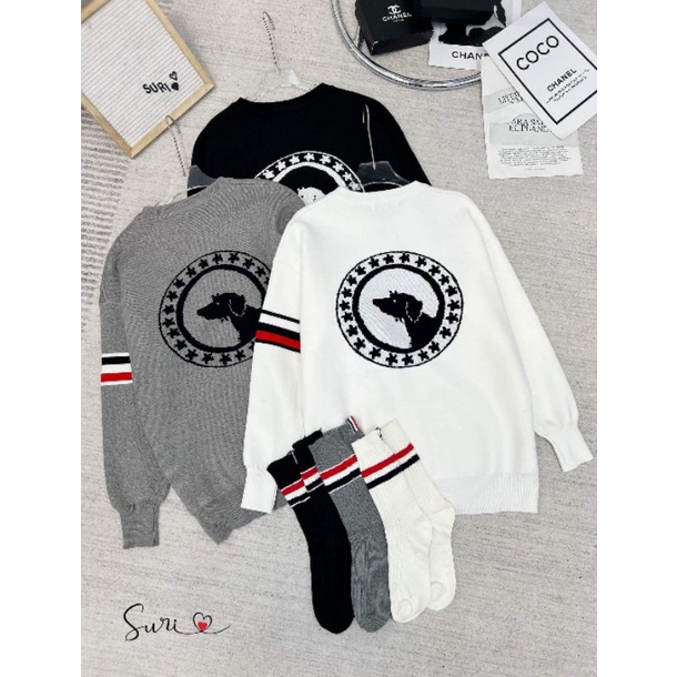 Áo len tay kẻ nganghàng QCL1