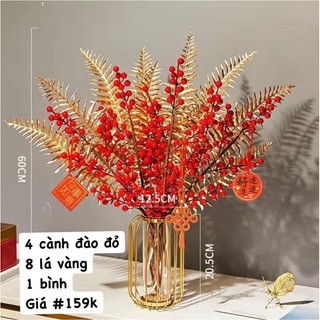 Bình đào đông đón Tết trang trí nhà cửa