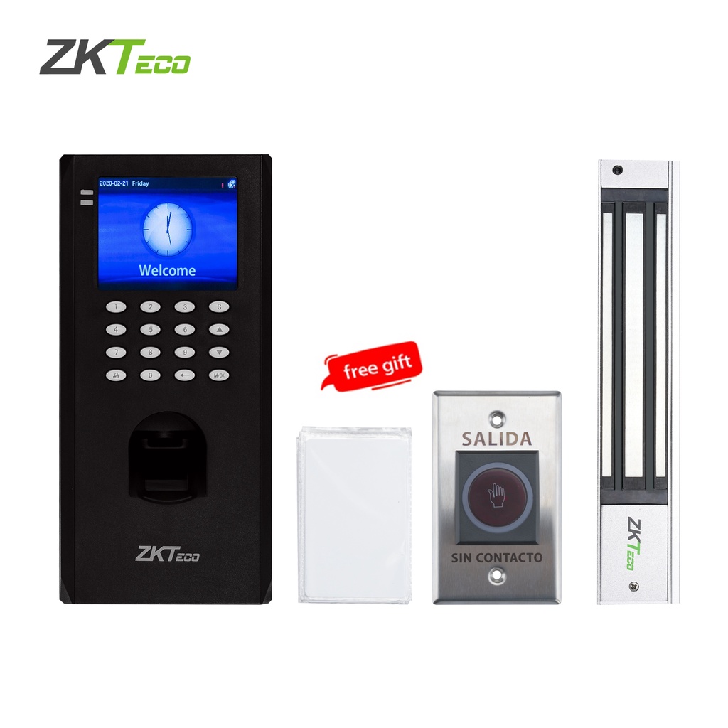 ZKTeco Máy Chấm Công Quét Vân Tay Chính Hãng LF20 Trình điều khiển dấu tay 2.4” Màn hình màu TFT