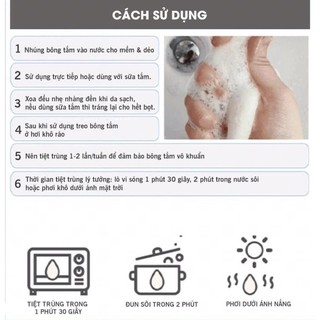 Bông tắm hữu cơ Meebee