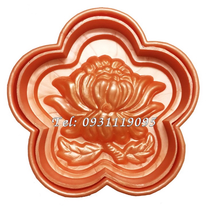 Khuôn nhận xôi hoa mai 5 cánh nhụy hoa cúc – Loại 16 cm – Mã số 1352