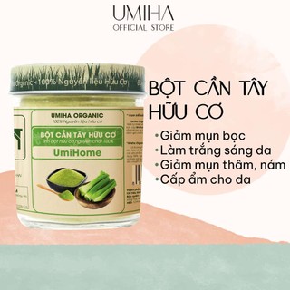 Bột cần tây nguyên chất umiha 135g dùng uống và đắp mặt nạ dưỡng da