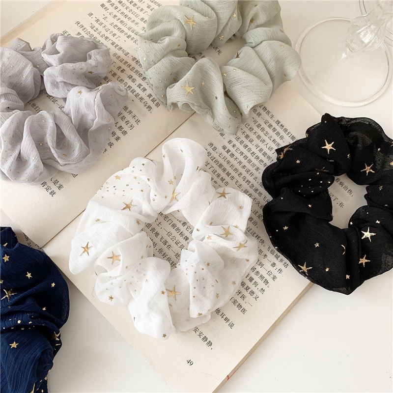 Băng Đô Vải Họa Tiết Bầu Trời Sao Đơn Giản Cỡ Lớn