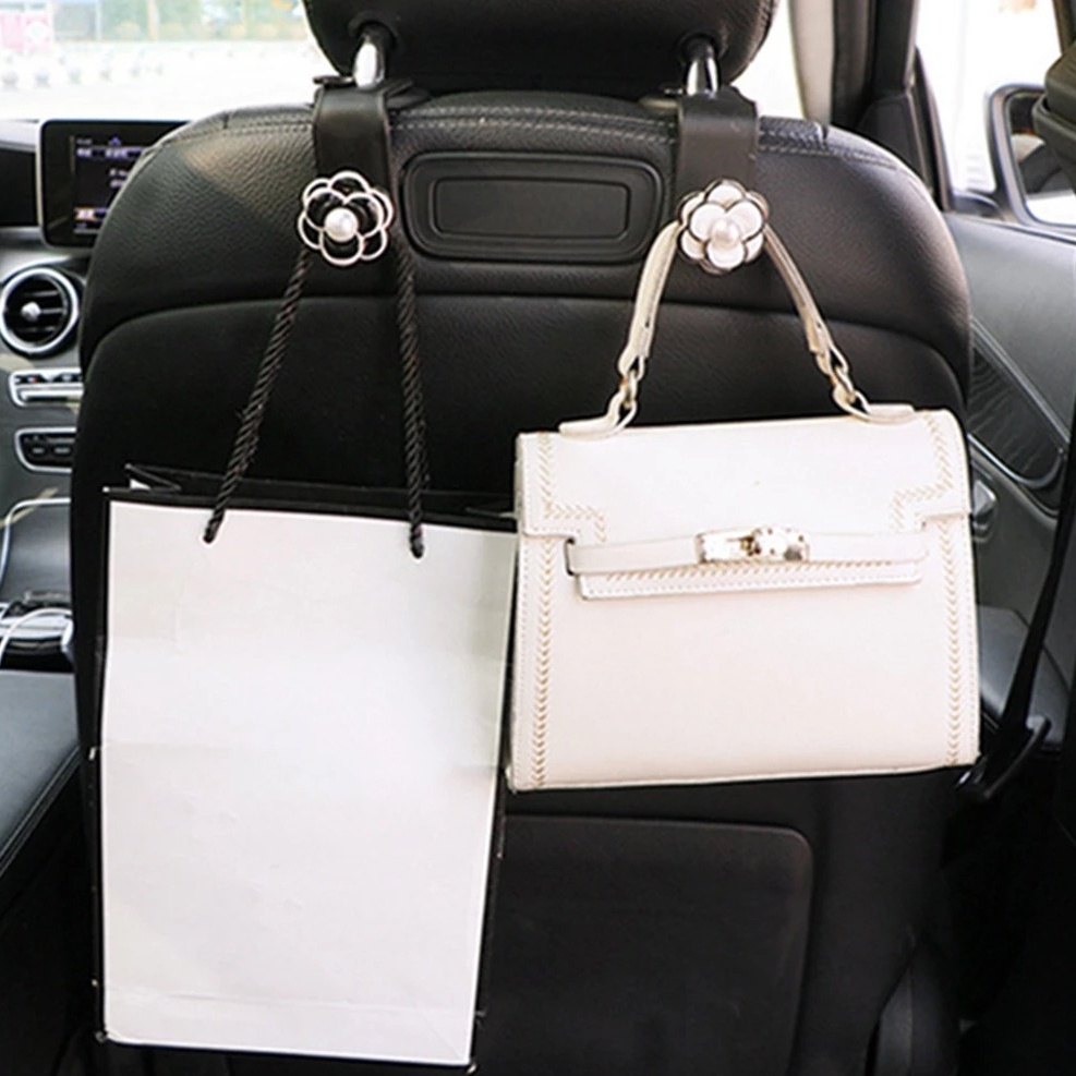 Móc Treo Túi Xách Gắn Sau Ghế Xe Hơi Hình Gấu Hoạt Hình Siêu Bền Tiện Dụng Cho Nữ