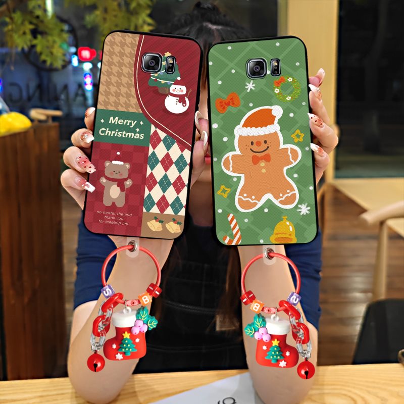 Durable Cartoon Phone Case For Samsung Galaxy Note5/SM-N9200 Milu deer Cover drift sand Hanging ring Father Christmas glisten