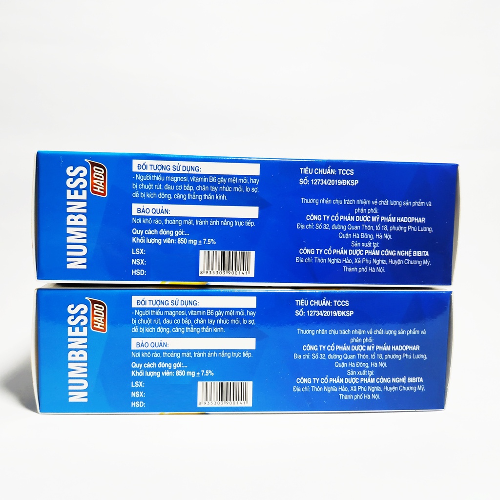 Viên Uống Giảm Co Cơ Chuột Rút, Tê Bì Chân Tay, Đau Cơ Bắp Căng Thẳng Thần Kinh - Bổ Sung Magie Vitamin B6 - Numbness