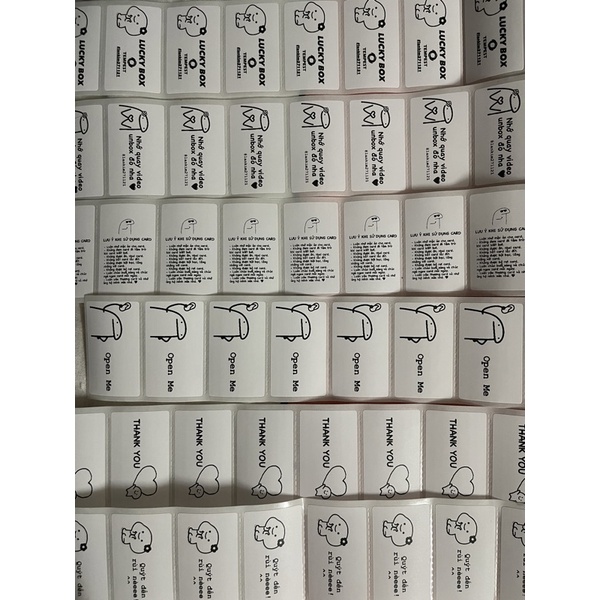 TỔNG HỢP MẪU TEM NIÊM PHONG, STICKER NIÊM PHONG GÓI HÀNG