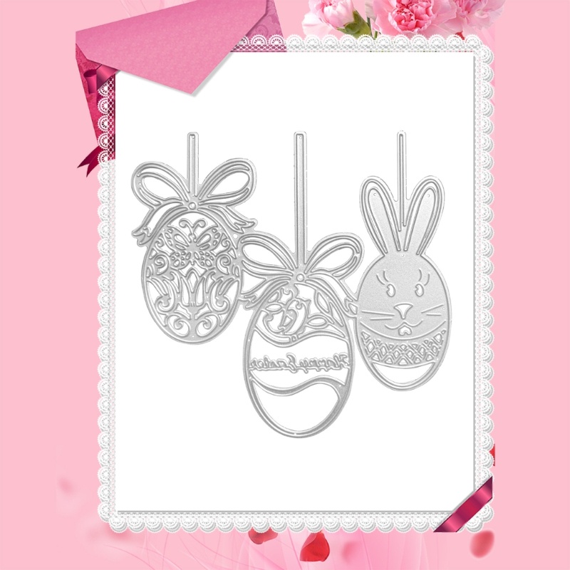 Khuôn Cắt Giấy Kim Loại Hình Trứng Phục Sinh