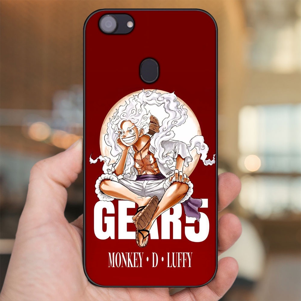 Ốp lưng Oppo F5, F5 Youth, F7 viền đen in hình Luffy Gear 5 Nika One Piece Đảo Hải Tặc