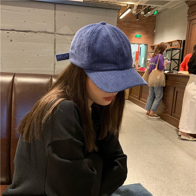 Mũ Lưỡi Trai Màu Trơn Mềm Mại Thoải Mái Phong Cách Vintage