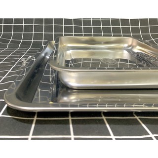 Mâm chữ nhật / Khay chữ nhật inox (dài từ 40cm - 60cm)