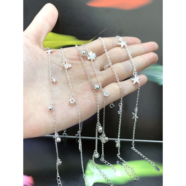 Lắc tay bạc nữ kiểu đơn giản - LTN002- Bạc Ý 925